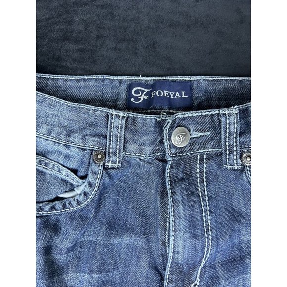 Fe Foeyal Mens Blue Denim Jeans Pants Straight Leg Size 30 - Picture 2 of 14